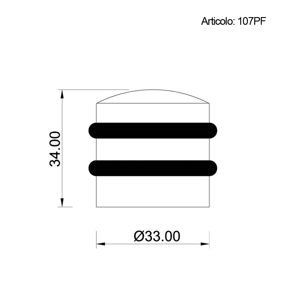 Spinardi 107PF fermaporta legno 33x34 mm
