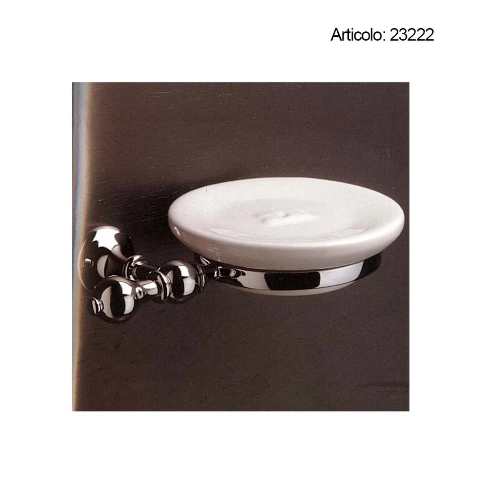 Spinardi Portasapone Bagno Ottone Tornito