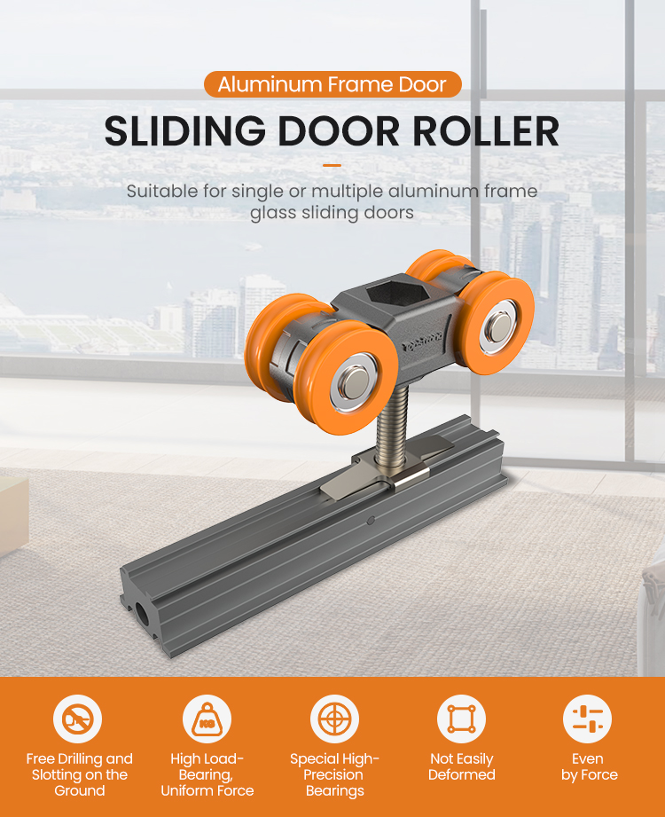 TopStrong 60KG carrello porta scorrevole alluminio eterodirezionale