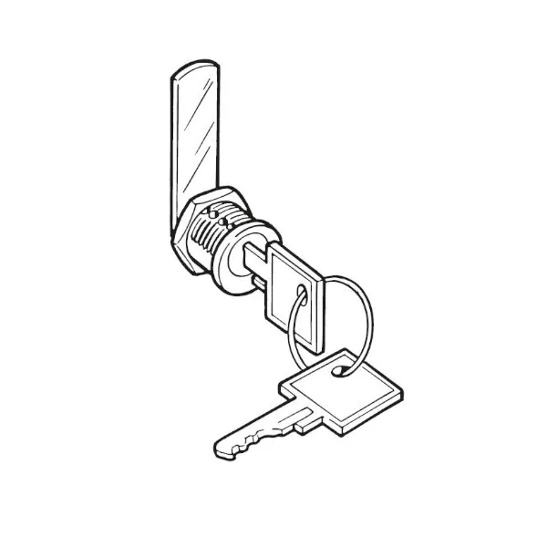Silmec 90-020 serratura ricambio cromata sicurezza