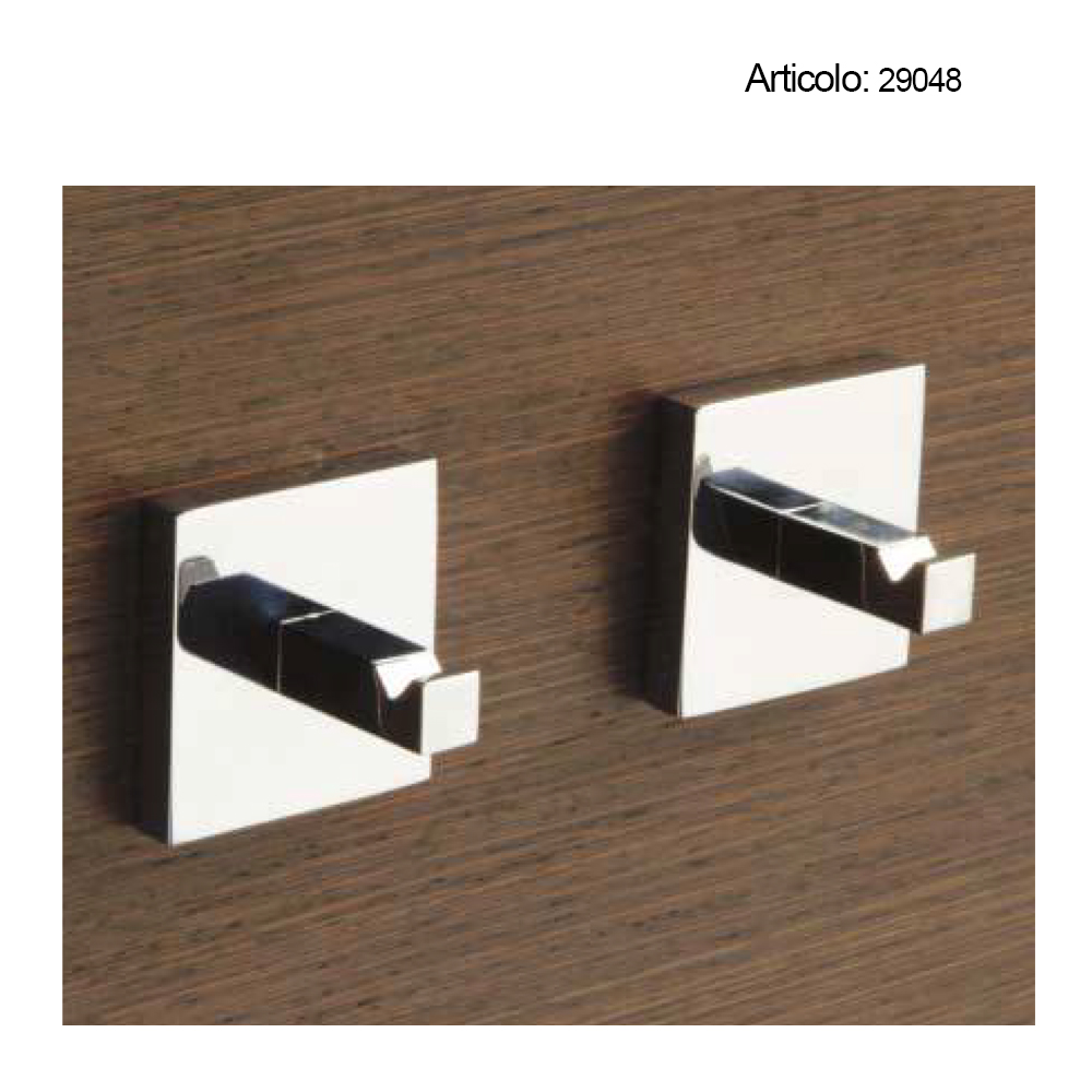 Spinardi appendiabito bagno cromato