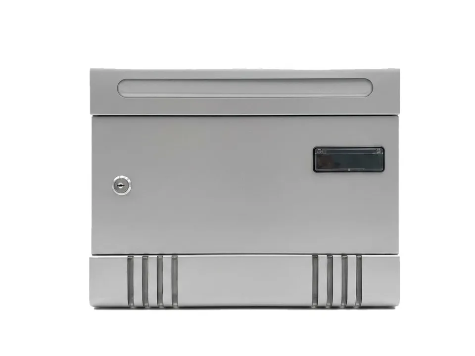 BOXOB Luxury Large cassetta postale da esterno silver A4