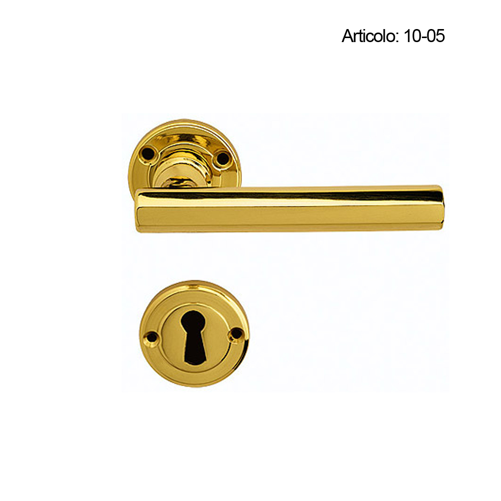 Spinardi 10-05 maniglia per porta su placca rosetta