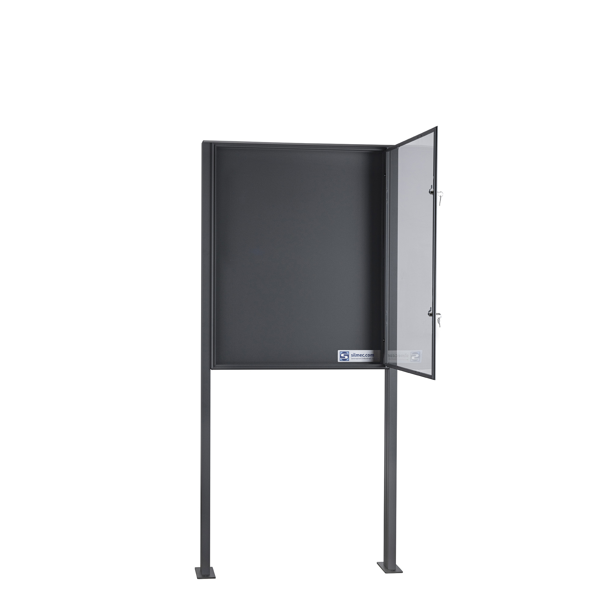 Silmec SB3 maxi bacheca avvisi con pali esterno