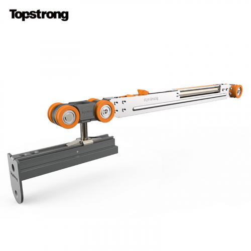 TopStrong 80KG carrello porta scorrevole legno doppio ammortizzatore