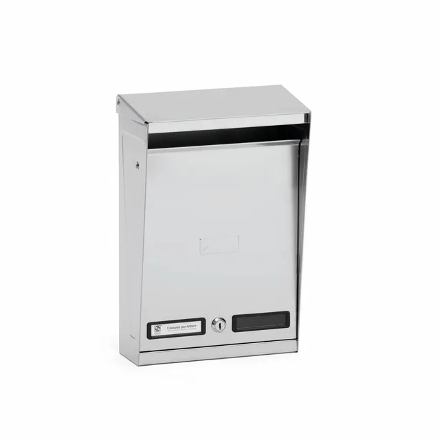 Silmec S012 cassetta postale tetto apribile inox esterno