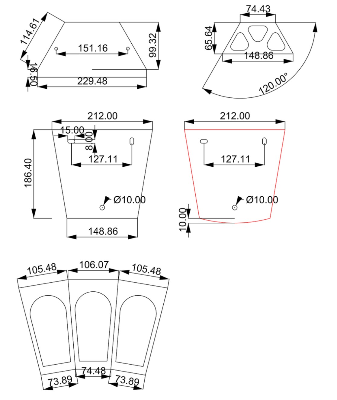 Spinardi Lampada da Parete Vetro Trasparente 40W