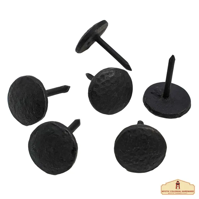 Mystic Colonial Hardware chiodi decorativi ferro battuto 6 pz neri