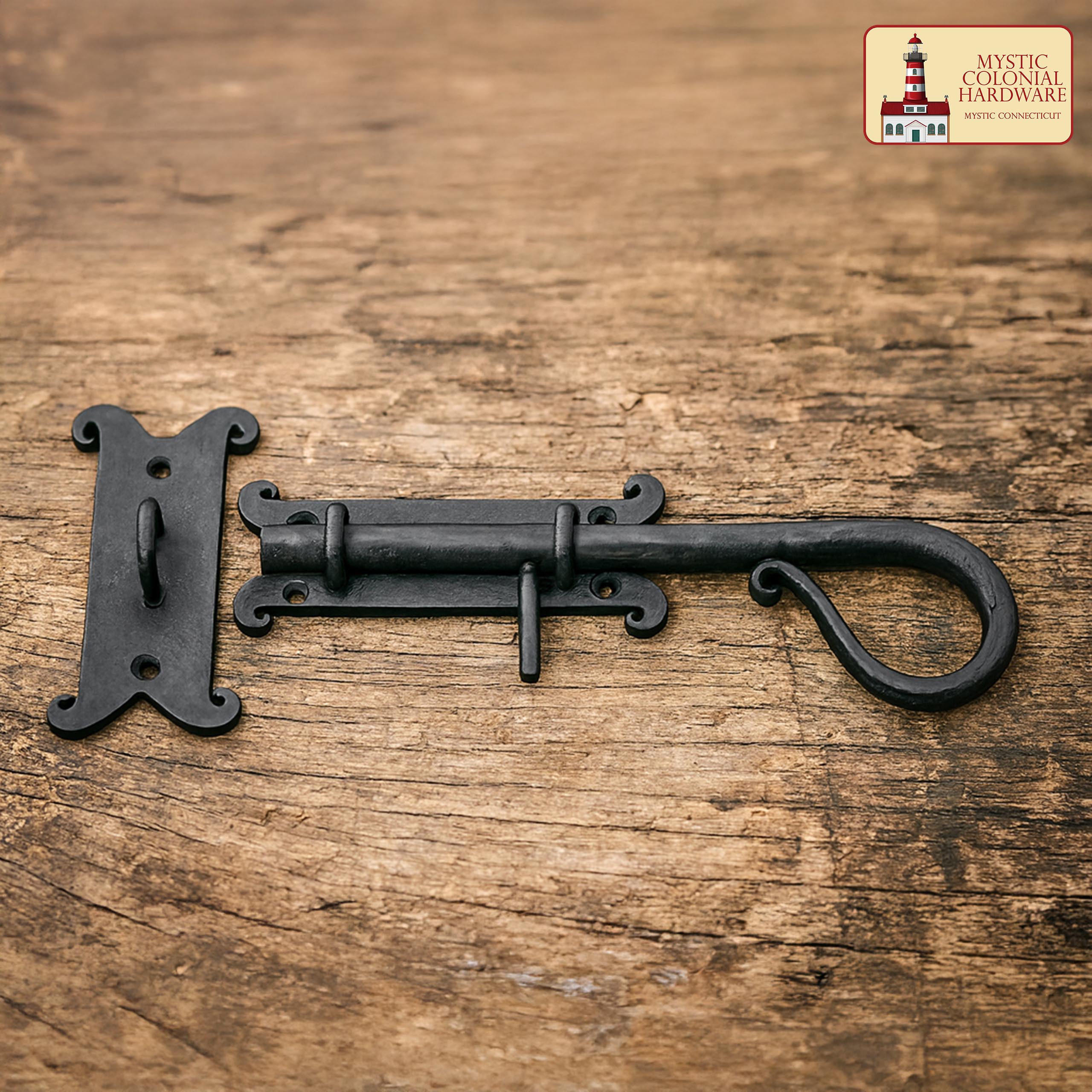 Mystic Colonial Hardware Chiavistello 22 cm Porta Ferro Battuto