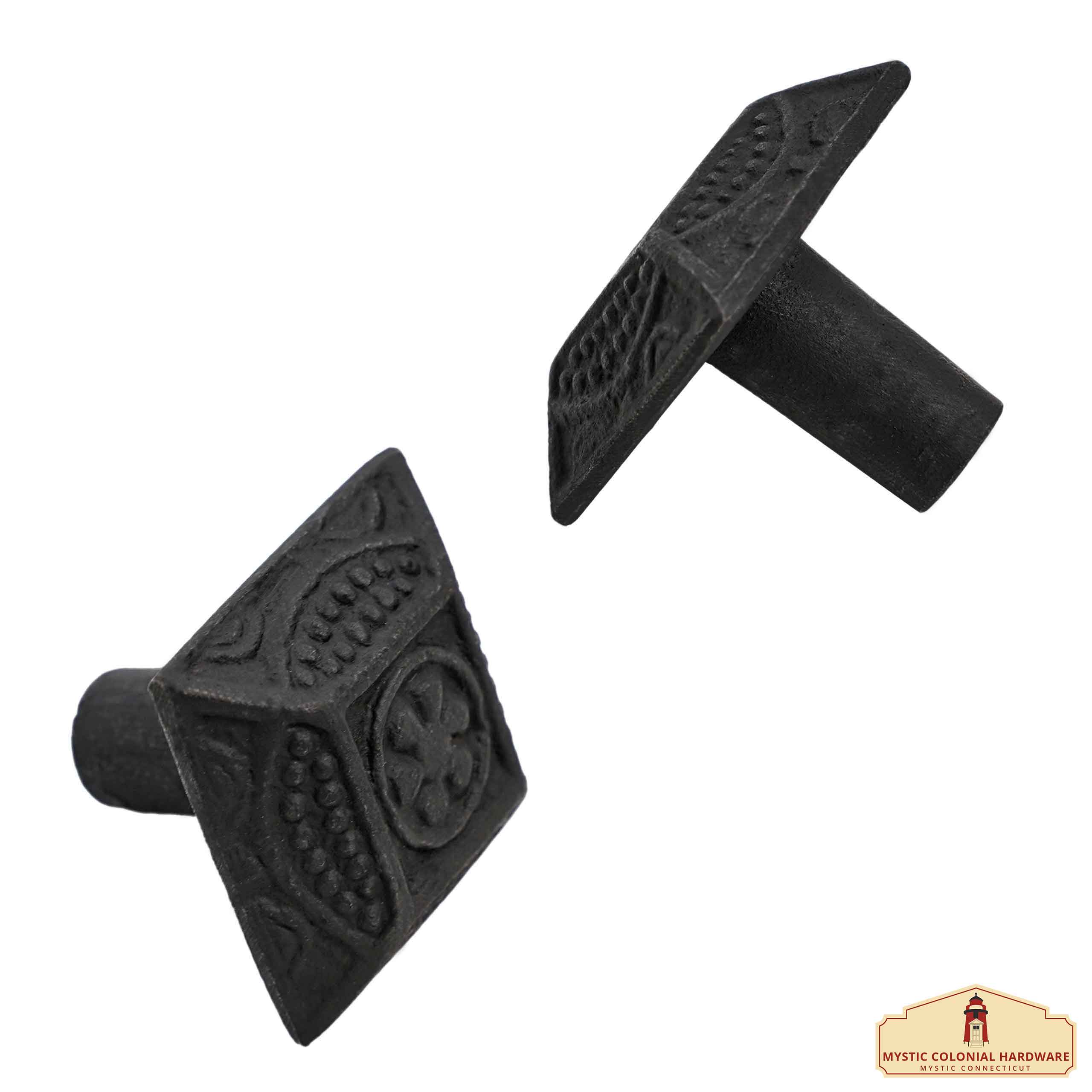 Mystic Colonial Pomello Cassetto Ferro Battuto 3,5 cm Set 4 Pezzi