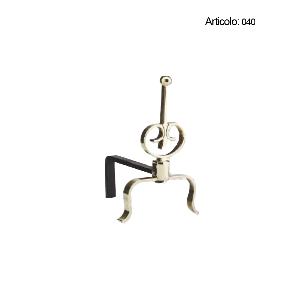 Spinardi 291 Set Attrezzi Camino in Ottone Lucido