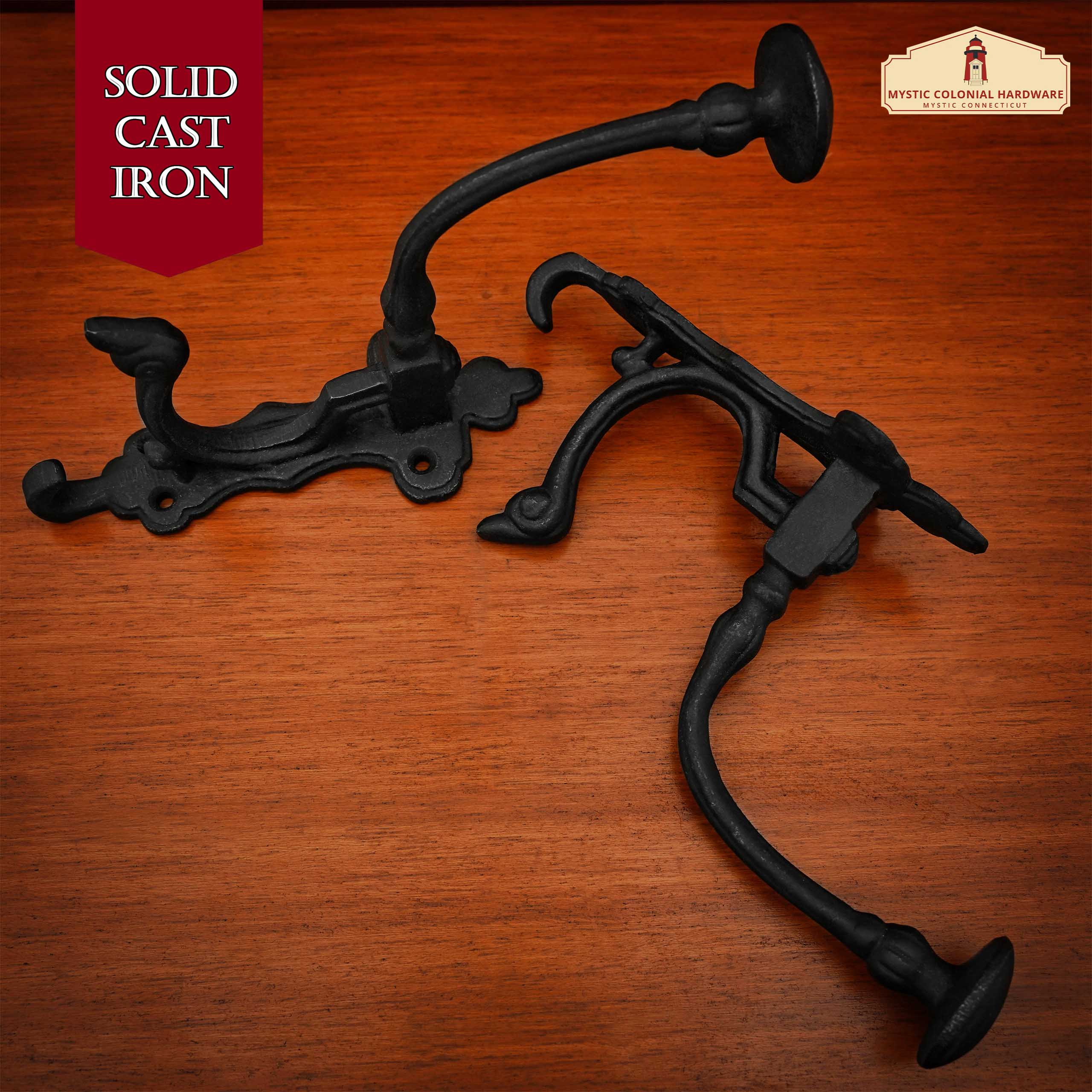 Mystic Colonial Hardware ganci parete ghisa set 2 pezzi 19,4 cm