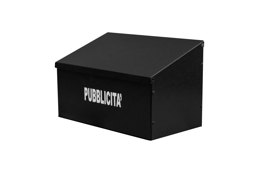BOXOB Eternity 883 porta pubblicità da esterno nero antipioggia