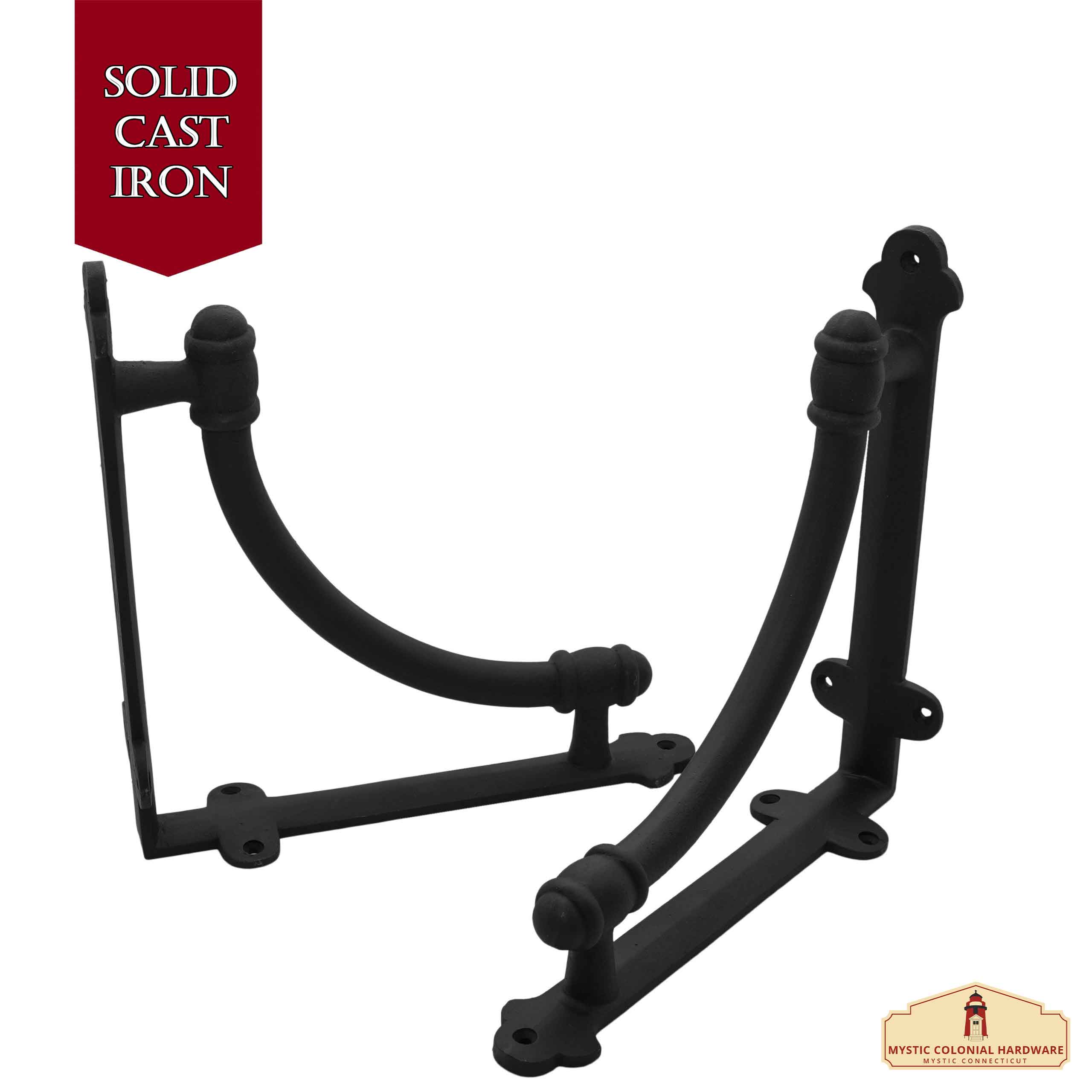 Mystic Colonial Hardware reggimensole 33x24 cm coppia nero esterno