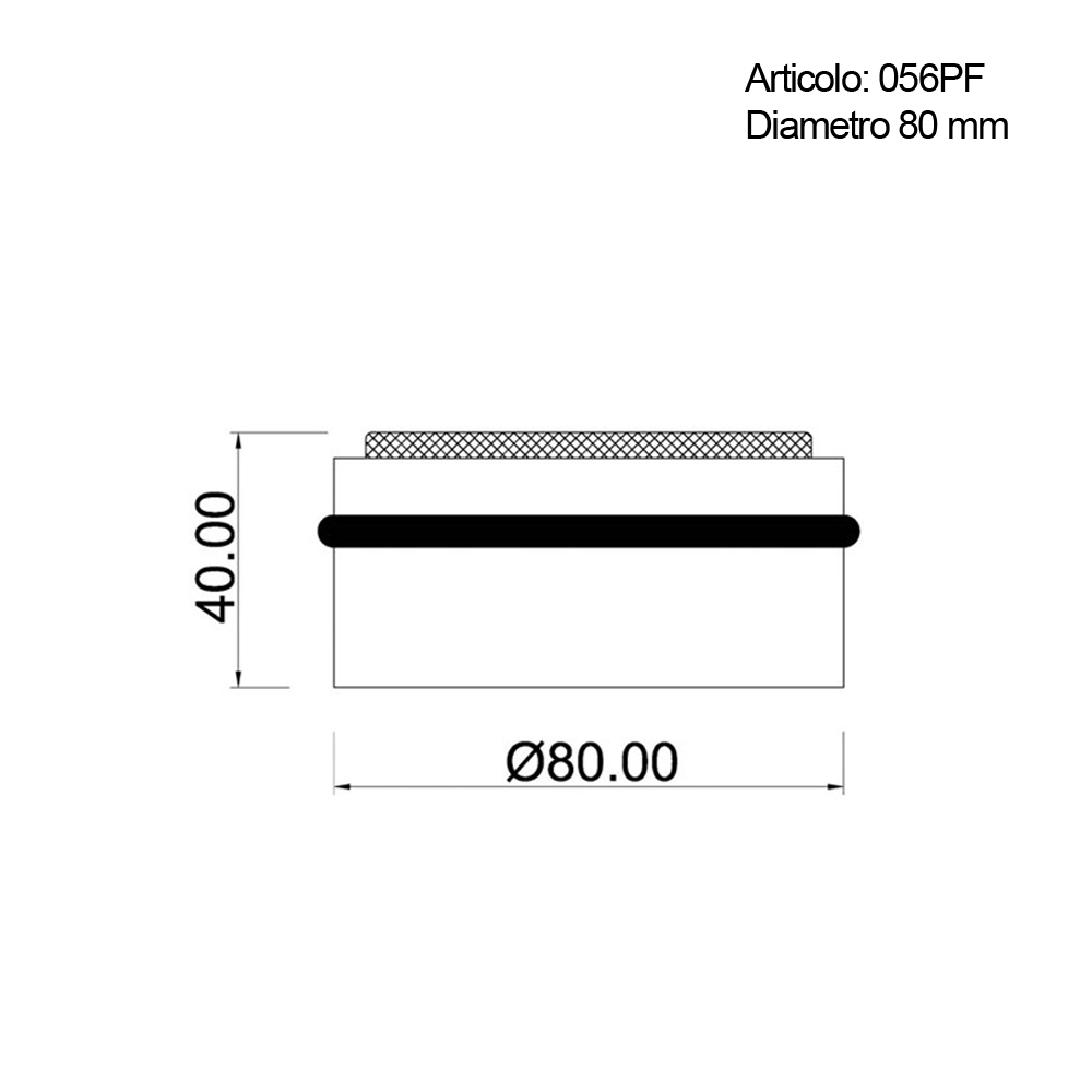 Spinardi 056PF fermaporta acciaio legno 90 mm