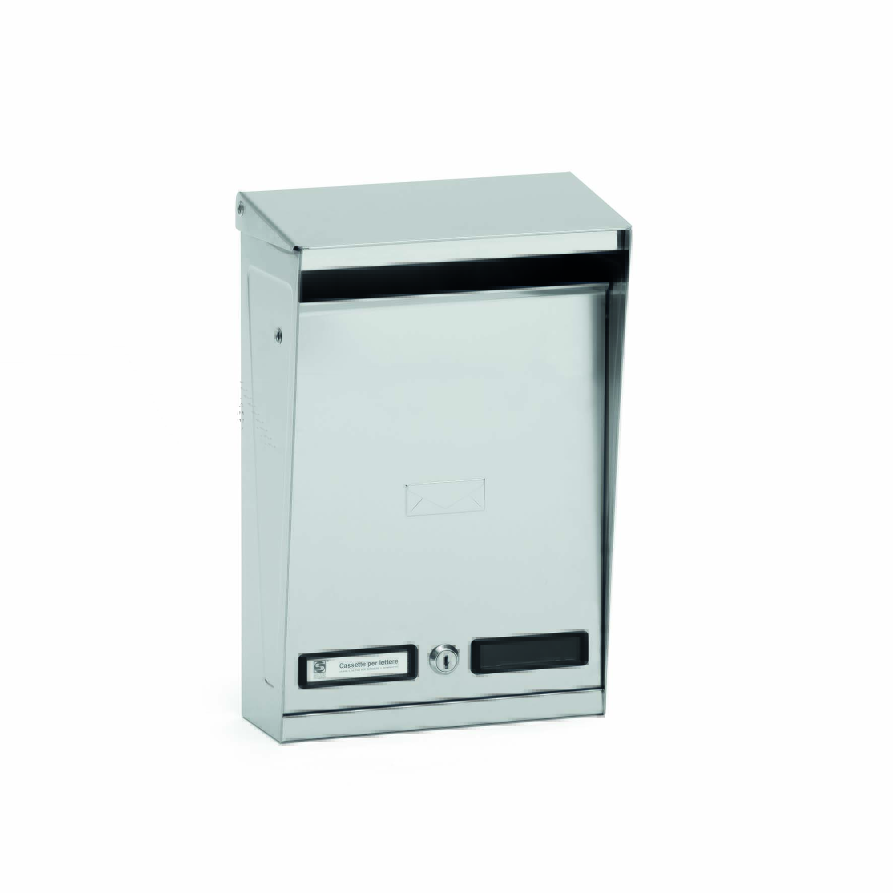 Silmec S012 cassetta postale tetto apribile inox esterno