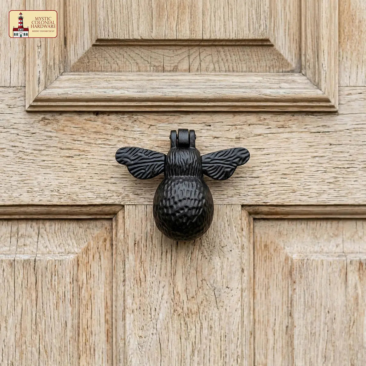 Mystic Colonial Bumblebee battente porta ghisa ape nero singolo