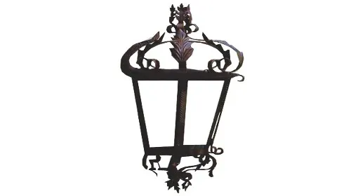 Spinardi Lanterna da Parete Lampada Vetro 60W