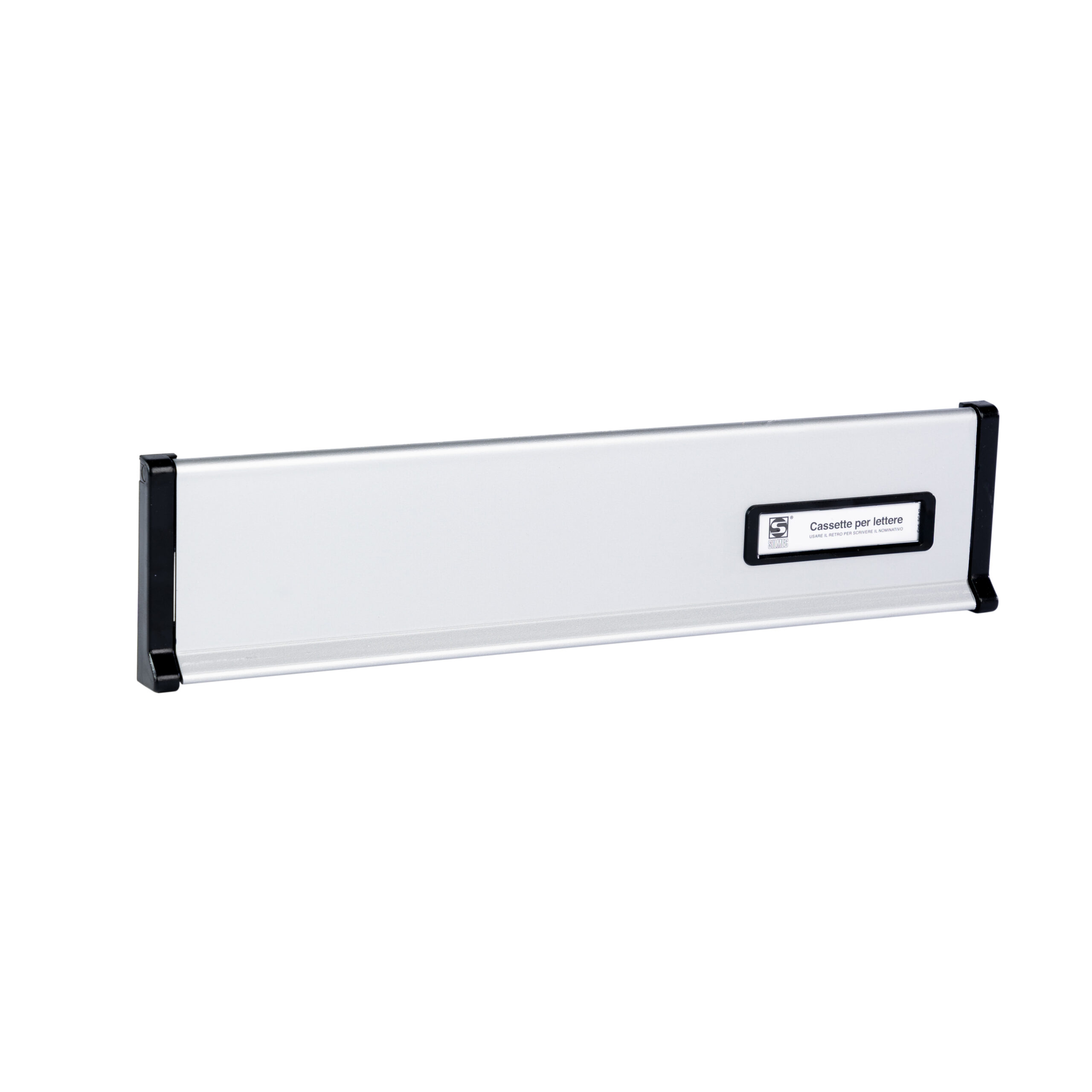 Silmec S650 placca grande con portanome da incasso